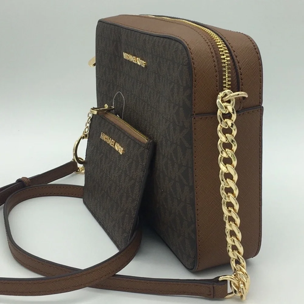 MICHAEL KORS LG EW CROSSBODY Bag&Coinpouch Brown